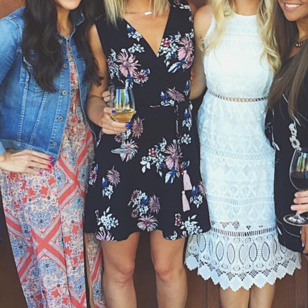 Black floral Lulu’s dress